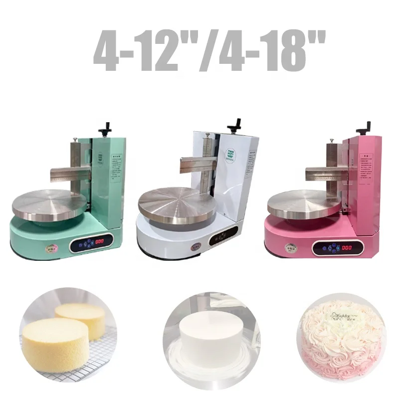 Semi Automatic Birthday Cake Cream Spreading Machine Cakes Plastering Cream Coating Filling Machine Cake Decorating Machines