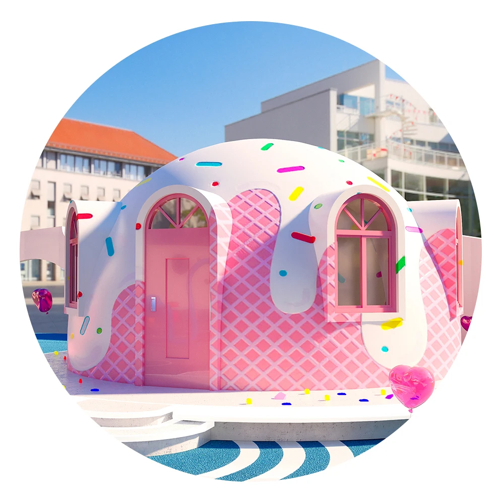 Earthquake-resistant houses Integrated Fast loading house stars round Quick assembly Volcanic dome Caigang room