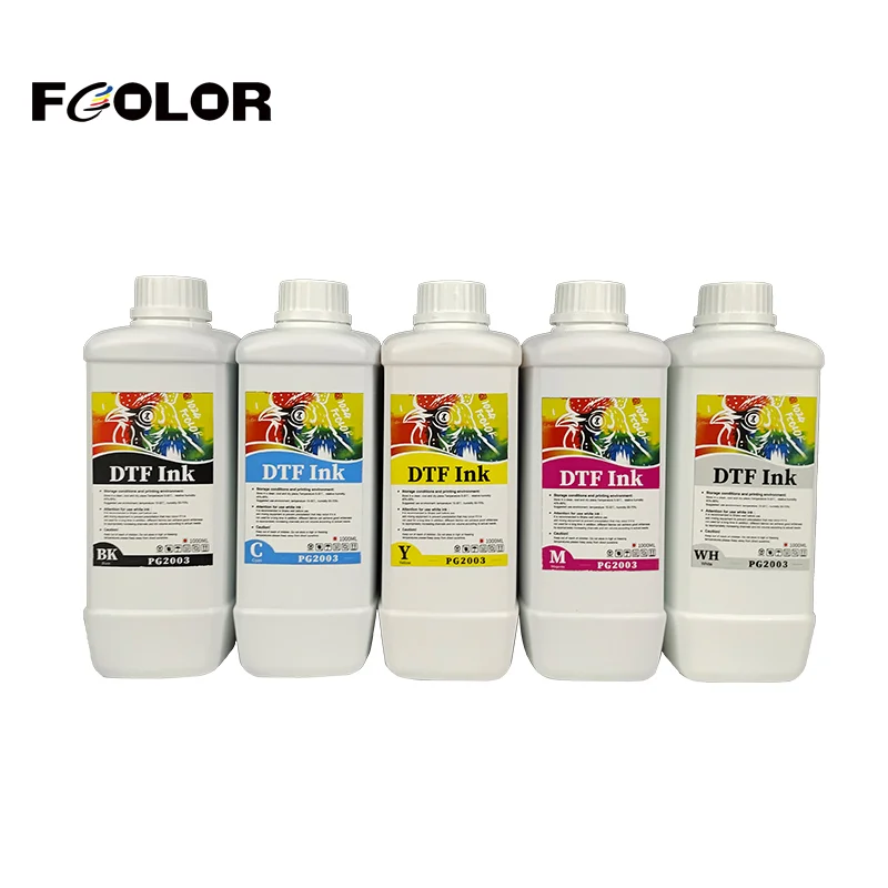 FCOLOR чернила для теплопередачи CMYK белая футболка печатная пленка Dtf принтера L1800 DX5 4720 I3200 Высококачественная краска