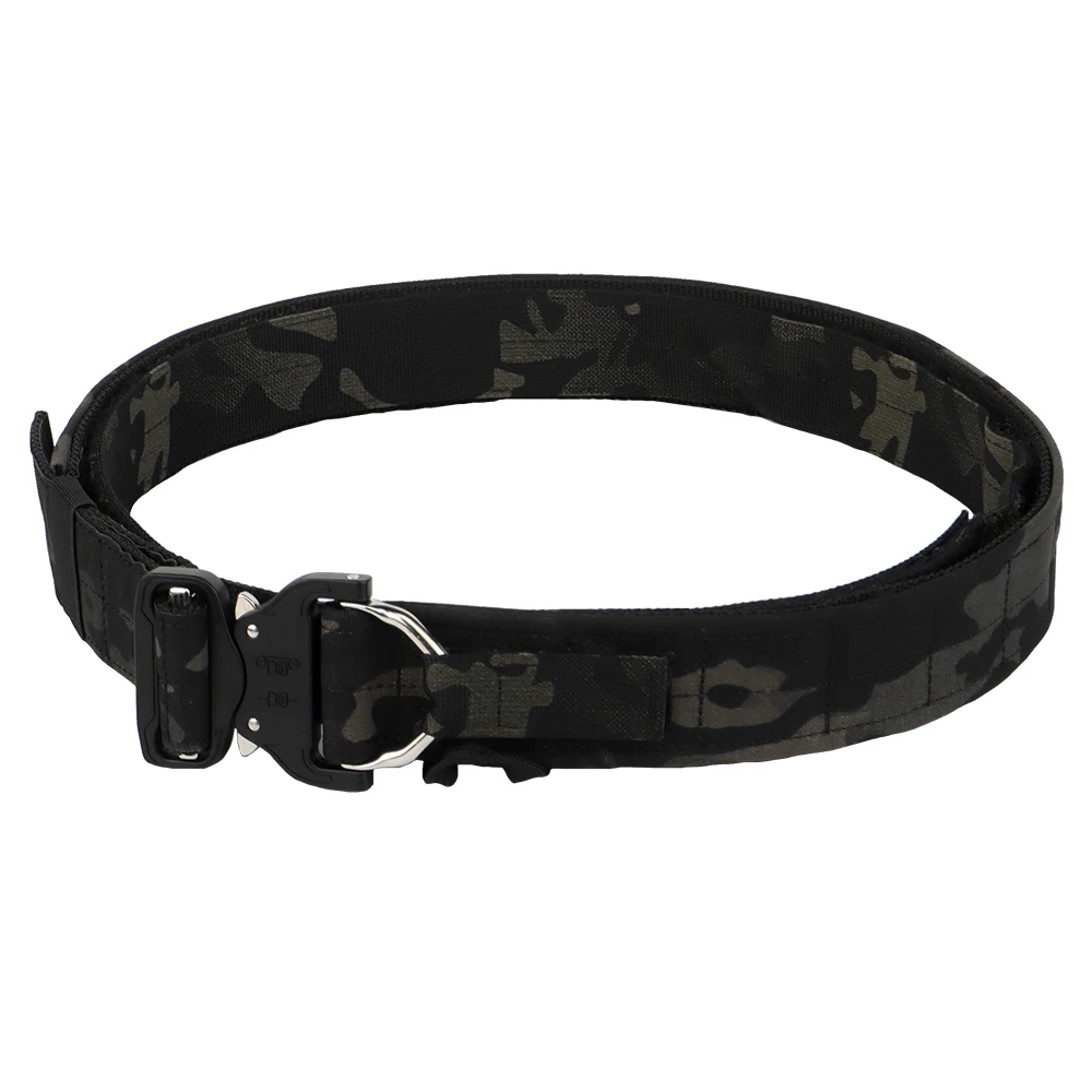 Canvas Quick Release Buckle Outdoor Sports Tactical Training Woven Multicam Black Men  Casual Webbing Tactical Belt