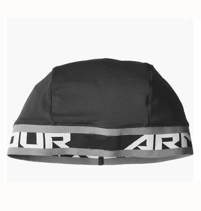 Your Logo Skull  Black Graphite 4-way Stretch Heat Gear Dries fasr to keep you cool