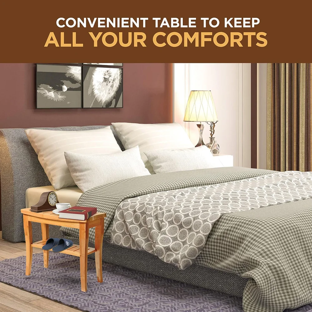 High Quality Shower Stool for Shaving Legs Shower Bench Design Bamboo Shower Stool