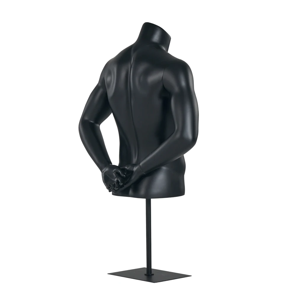 Headless Cheap Wholesale Half Body Mannequin Black For Clothes Display