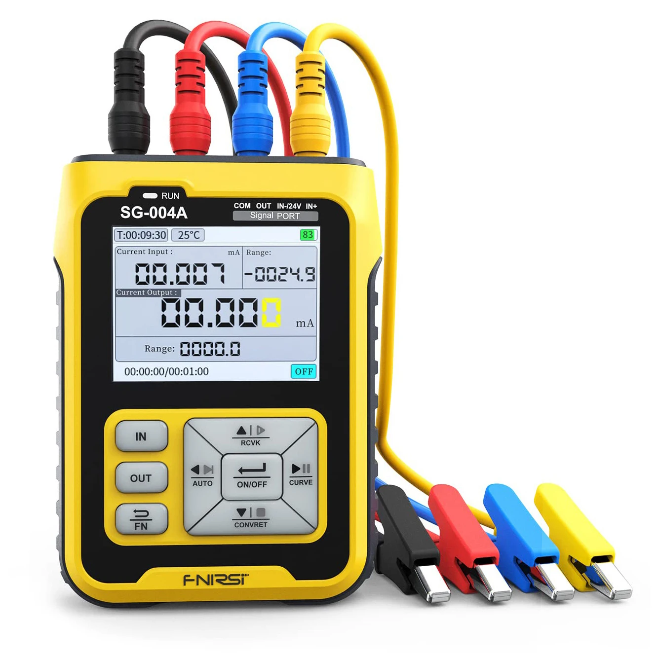 4mA~20mA/0~24V Adjustable Analog Current Voltage Multi-functional Signal Generator with Real-time Curve Historical Record