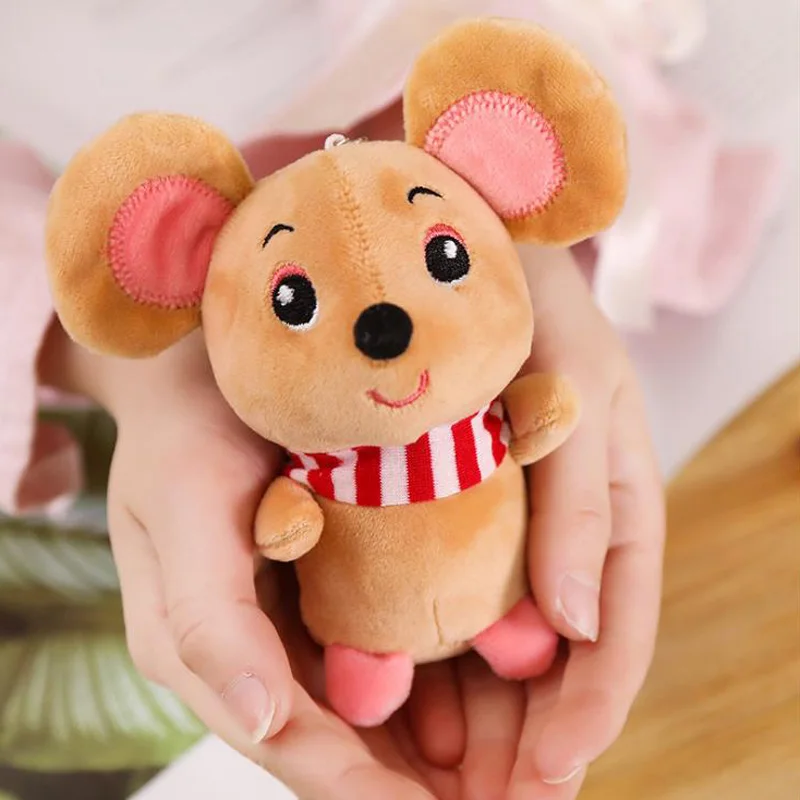 
2020 Creative Kids and Girls Gifts Mouse Plush Toys Animal Stuffed Soft Toys Mini Mouse Key Chain Decoration 