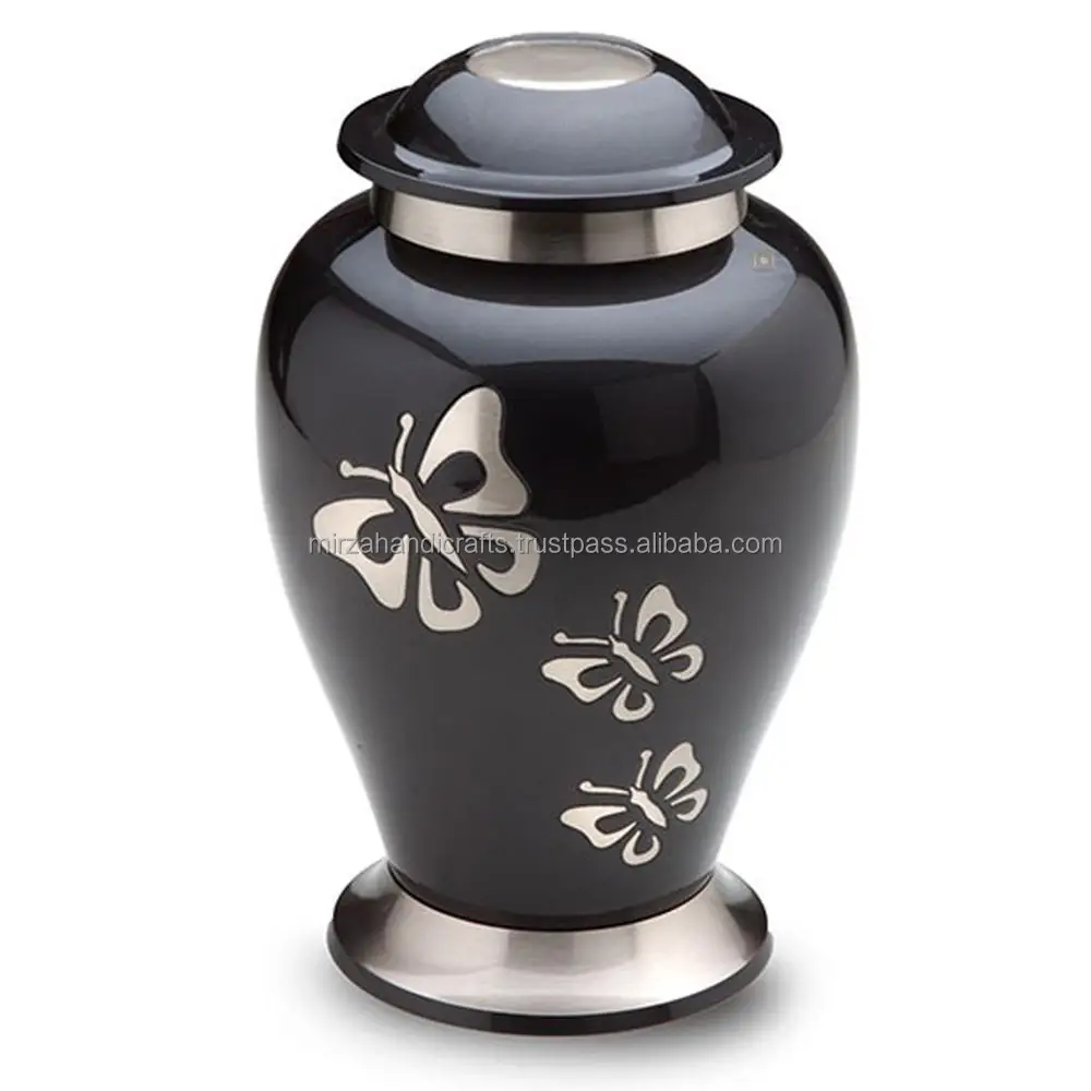 Love Heart Pet  Urn By Ever life  Memorials Black