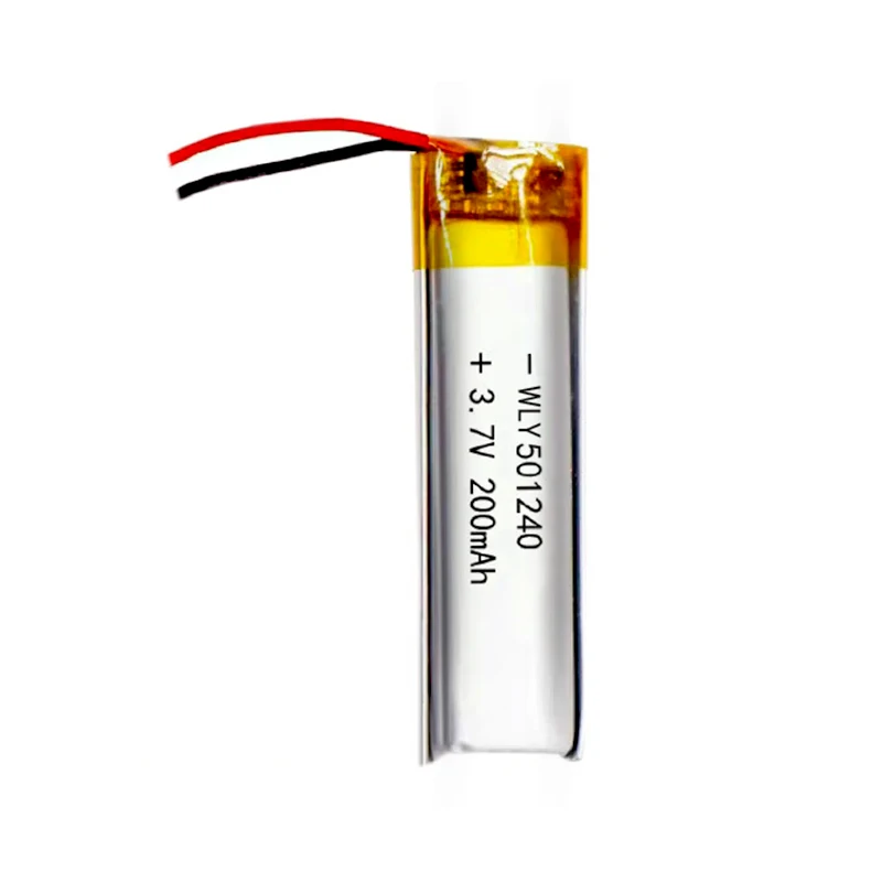 OEM ODM Battery Factory Direct Small Lithium Li Ion 3.7v 200mah 0.74wh 501240 051240 Rechargeable