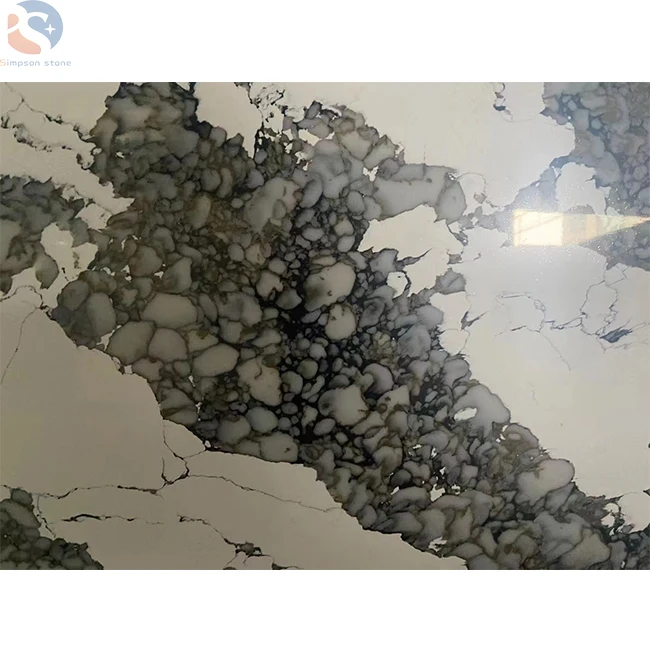 Top Quality Factory Price Kitchen Countertop Big Slab Calacatta Greek Quartz Tiles for Countertops Kitchen quartzite table top