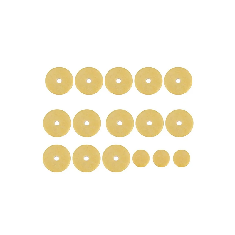 16 Pcs Professional Flute Pads Flute Woodwind Pads Set for Flutes Woodwind instrument Replacement Accessories