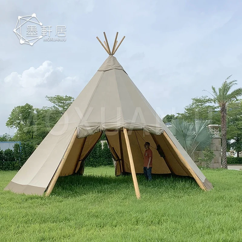 10/28/33/72 Seats Outdoor Huge Teepee Canvas Tent for Adults Sale