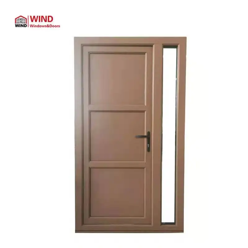 Entry door Aluminum   timber   solid  wood inswing high quality entry door manufacturer in China