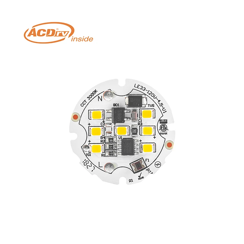 ACDrv Dimmable LED Module Customized DOB LED PCB Circular Module