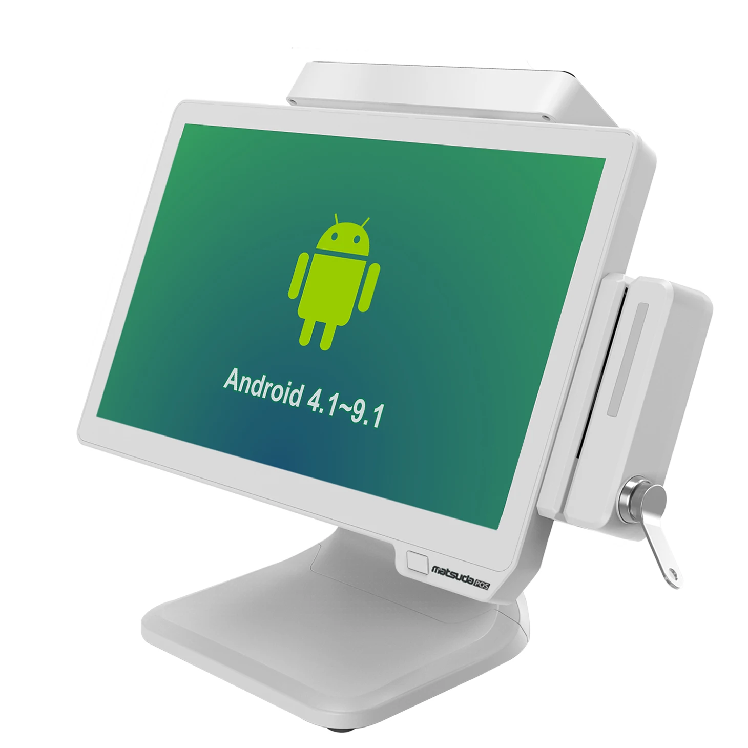 15.6inch All-in-one POS Machine I3 I5 POS System Supermarkets Android POS with Card Reader