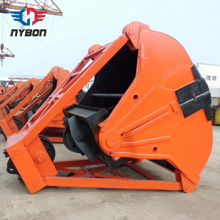 Rope Mechanical Clamshell Grab Bucket for Bulk Cargo Crane