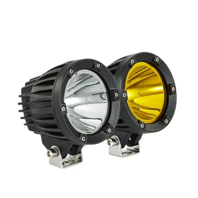 Lediyte 50W LED Work Light Auto Electrical System Convoy Mini Driving Light Dual Color Motorcycle DRL for Trucks Cars