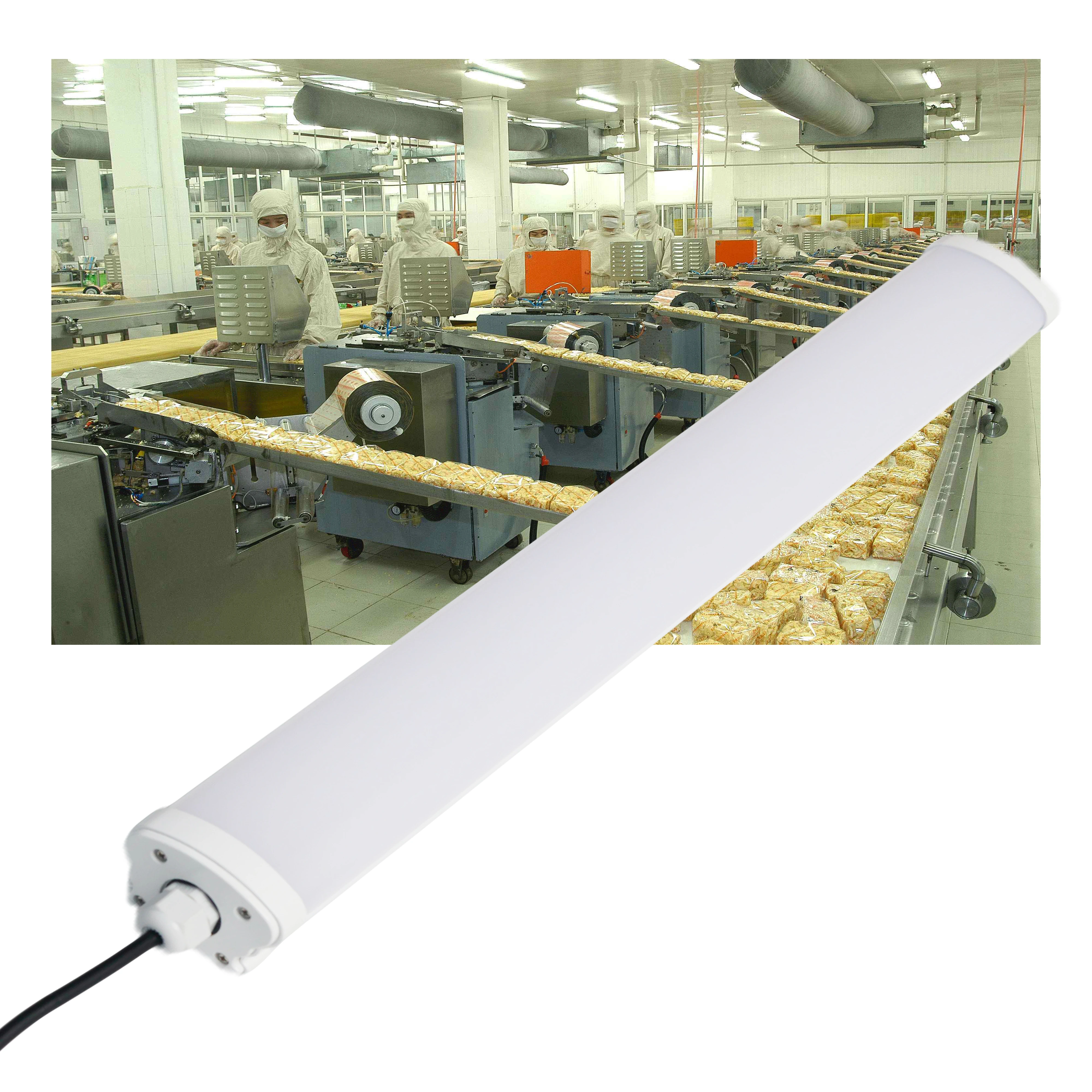 Тройной светодиодный светильник IP66, водонепроницаемый светодиодный тройной трубчатый светильник для гаража, подвала, склада, мастерской, холодной комнаты