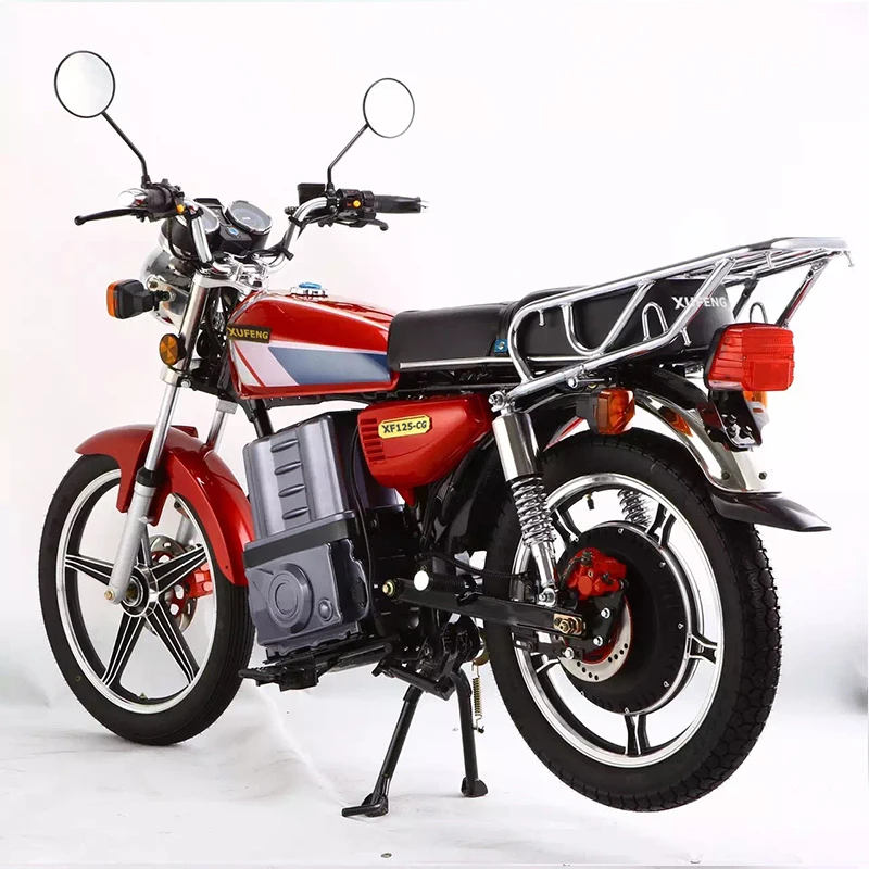 
High Quality Hydraulic Shock Absorption 72V Lithium Battery 2 Person Electric Motorcycle with Display 