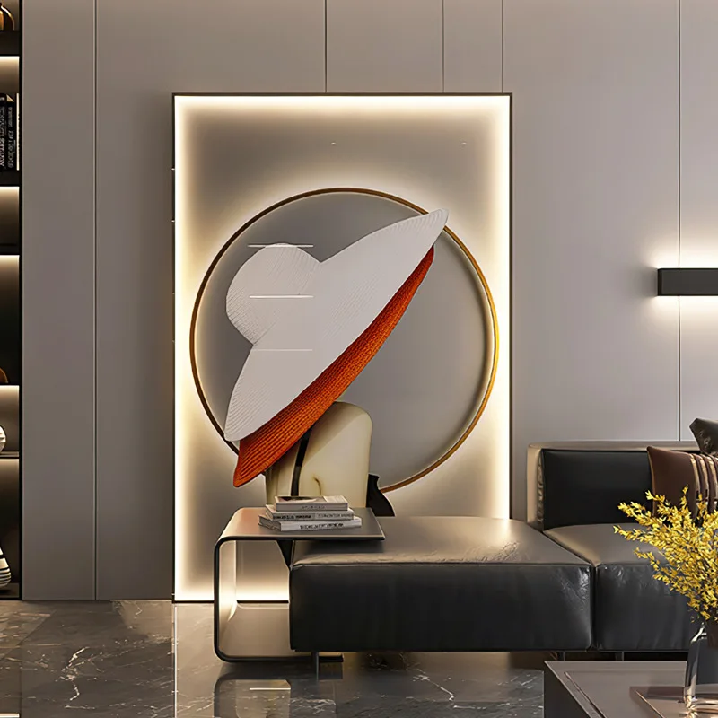 Women Portrait Illuminated Light Dimming Painting Led Frame Lamp New Arrival Art Picture Decorative Piece With Adjustable Light