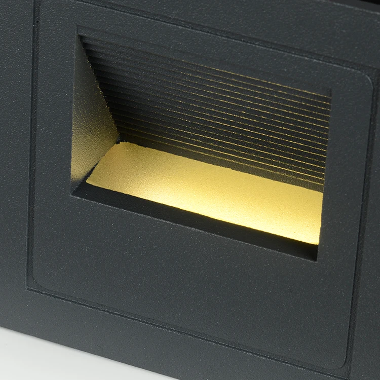  HUAYI супер яркость умное управление водонепроницаемый IP65 SMD 1W лестница настенная Встраиваемая светодиодная ступенчатая