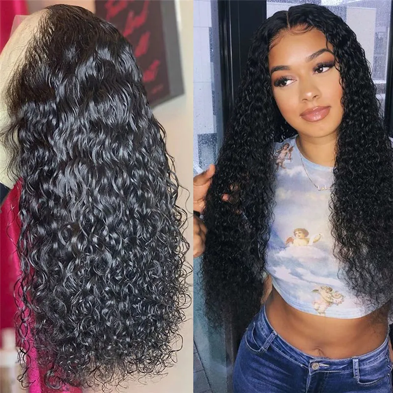 Buy A Hot Online Wig Wholesale Glueless Wavy Grade 12A Cheap Human Hair Lace Front Peruvian Raw Wig With Baby Hair
