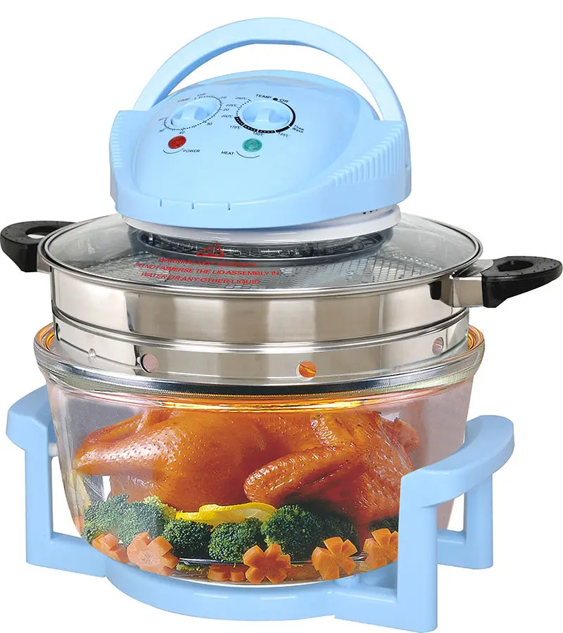 Halogen Infrared Tabletop Oven Convection Countertop Air Fryer See Through Glass For Best Cooking Results