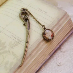 Retro bookmark metal  creative gift gift bookmarks