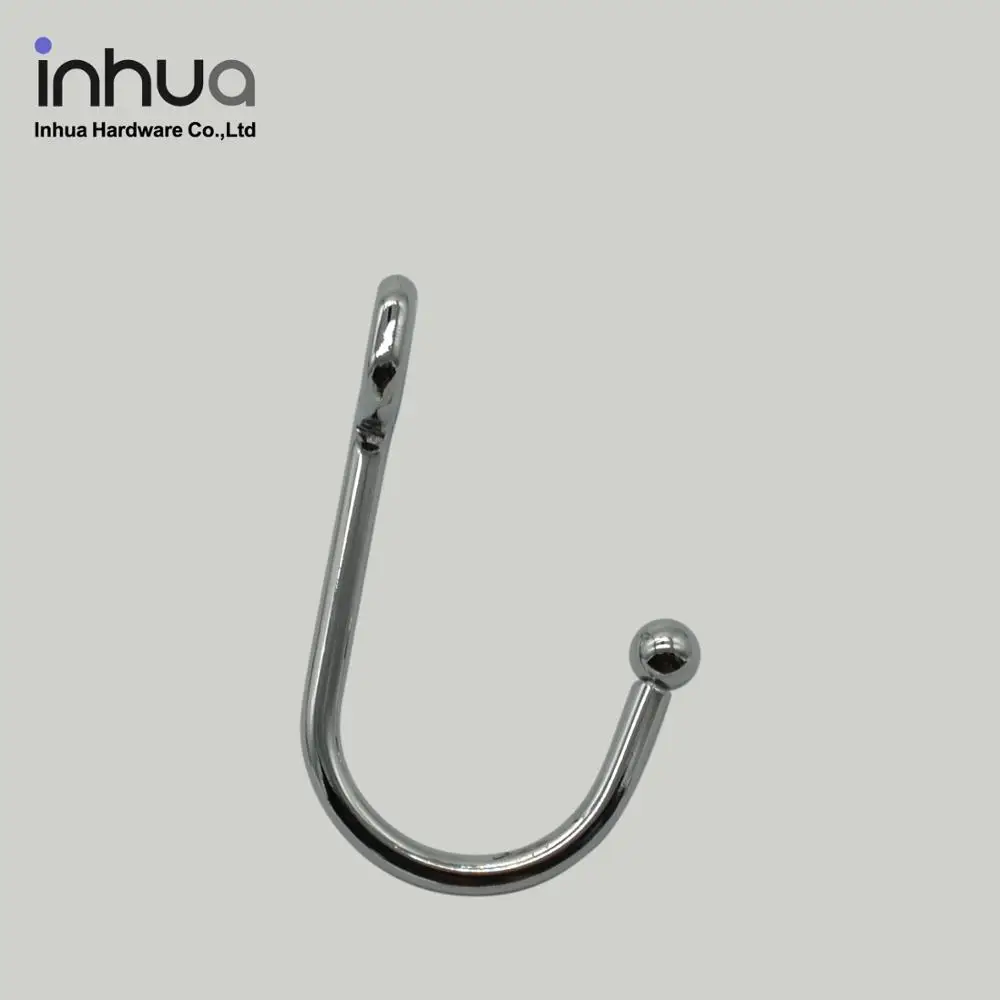 Non-perforated bathroom kitchen hook metal wall hook