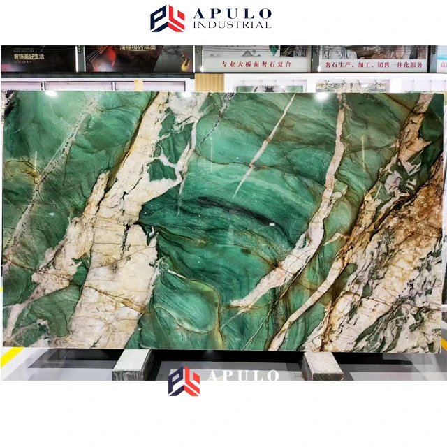 New Forever Stone Green quartzite stone marble Patagonia Green slabs For Villa Decoration kitchen table top design