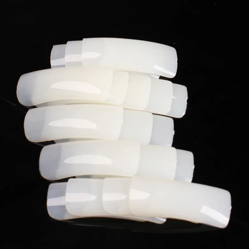 Half Cover Nail Tips Natural/Transparent/White 3 Colors Nail Art Finger Tips