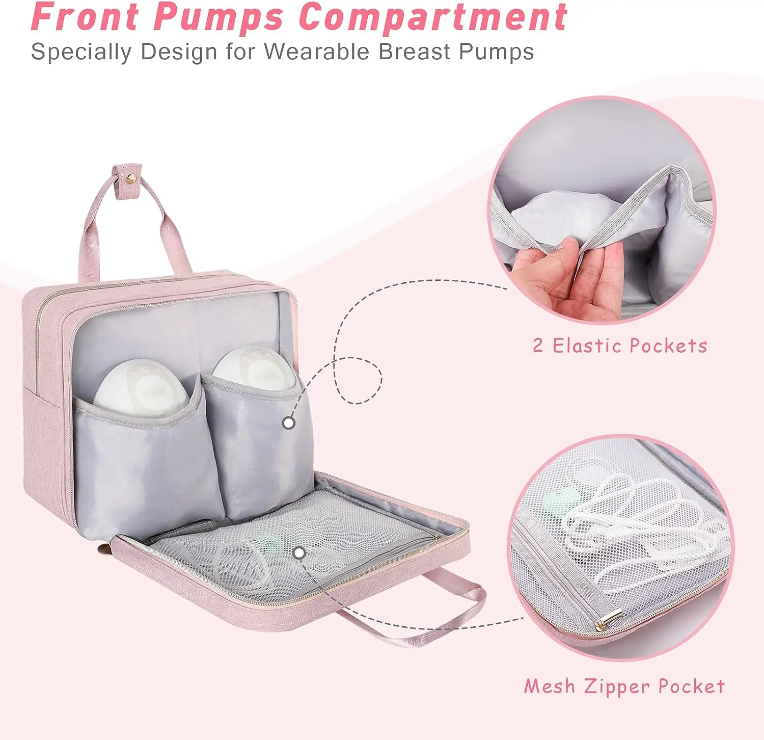 Portable Warmer Insulated Baby Bottle Thermal Tote Breastmilk Cooler Breast Pump Bag