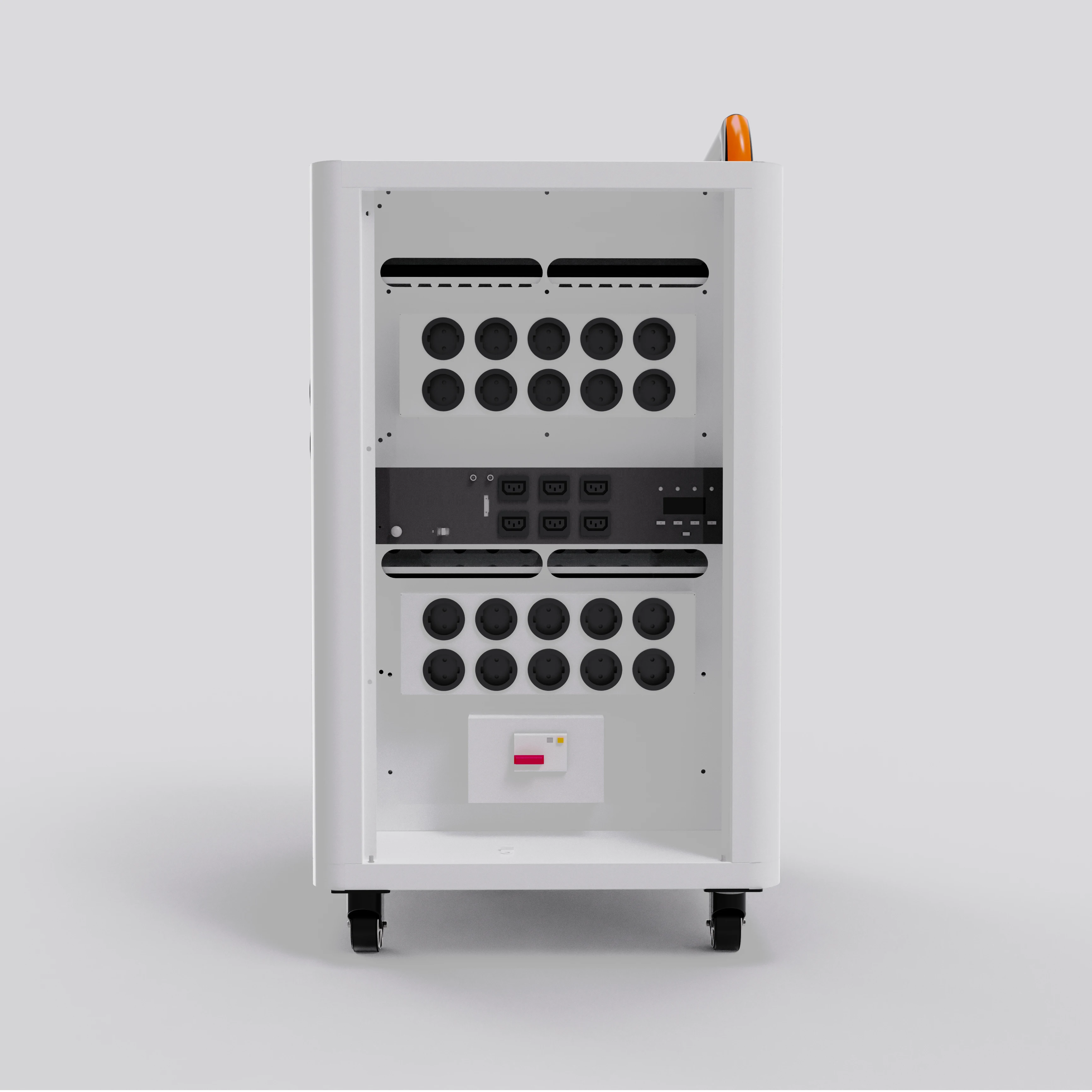 20 Slots AC Power Sockets Movable Laptop Charging Cart