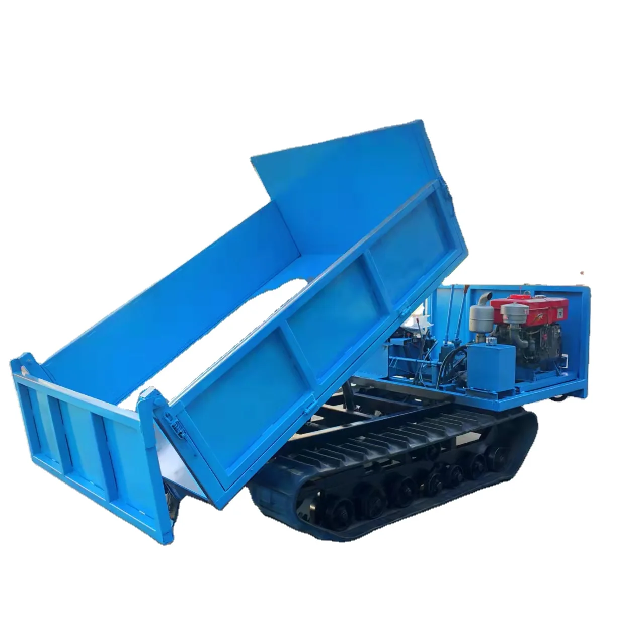 4Tons Cargo Truck Crawler Hydraulic Crawler Tracked Dumper for Farm and Garden Use