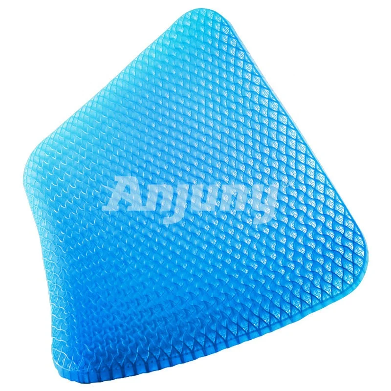 Anjuny Soft Cushion Memory Foam Gel Seat Cushion Cooling Gel Pad  Hotel Chair Cushion Pain Relief Mat