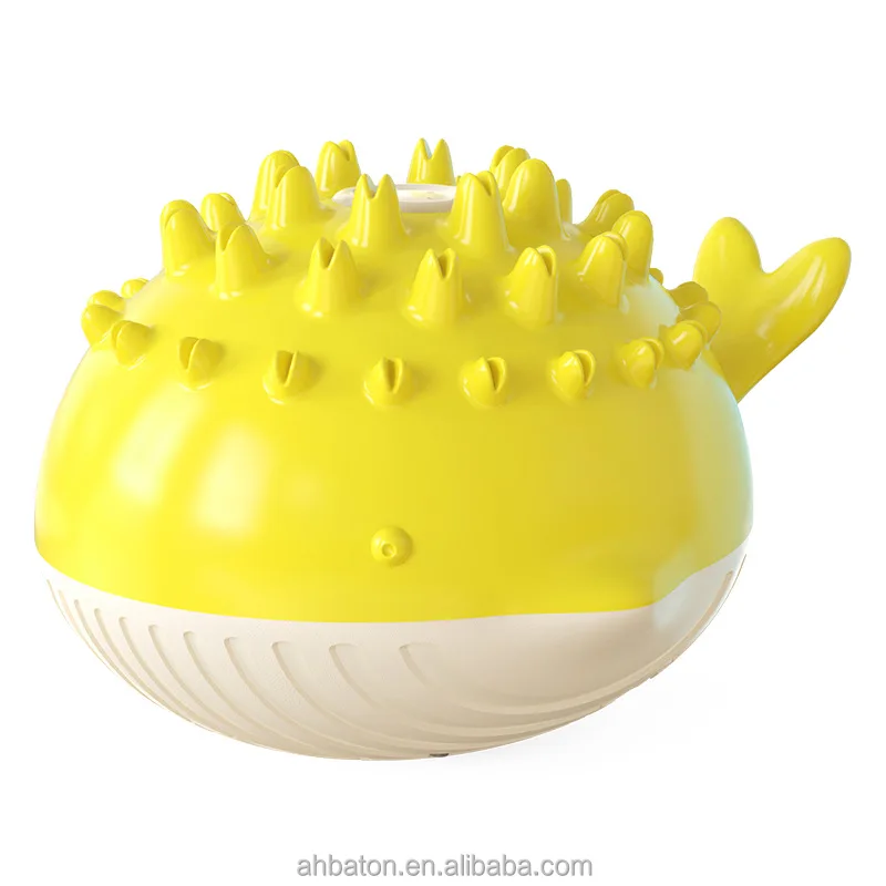 Interactive Durable Squeaky Training Tennis Ball Rubber Chew Toy Ball Treat Feeder Dog Ball