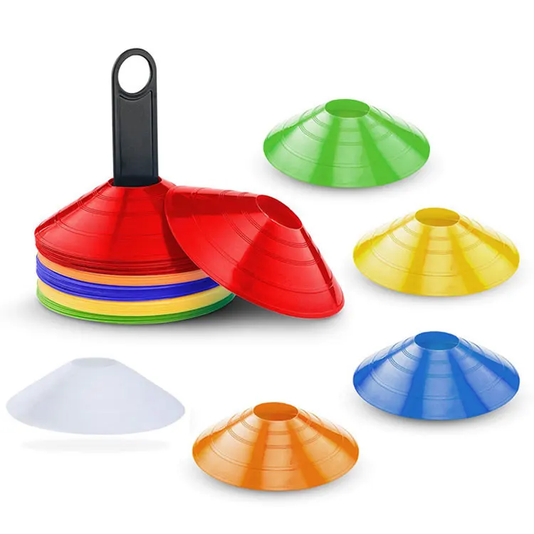 3 Inch Soft PE Agility Training Soccer Disc Cones For Agility Training