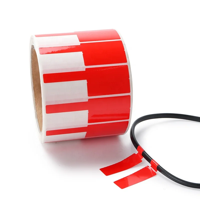 Custom printing waterproof adhesive vinyl power cable label sticker power line phase sequence labels Line label sticker logo