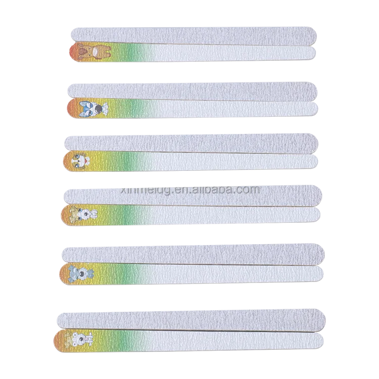 Wholesale Private Label Manicure OEM custom with logo Nail File 100/180 Durable Nail Files And buffers Pink Emery Boards