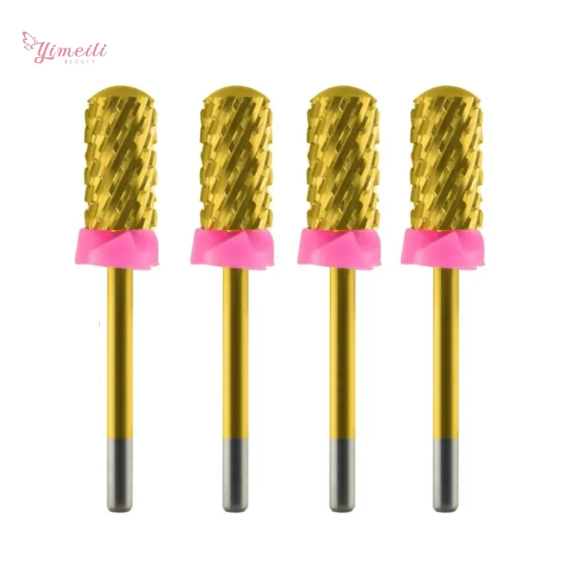 Yimeili   Hot Sale Large Smooth Top Bit  Nail Filing Bits Manicure Tool  Smooth Safety  Tungsten Nail Drill Bits