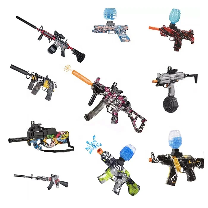 Factory Outlet All styles electric water pellet blaster bead crystal bullet gel splatter ball blaster surge gel splat gun