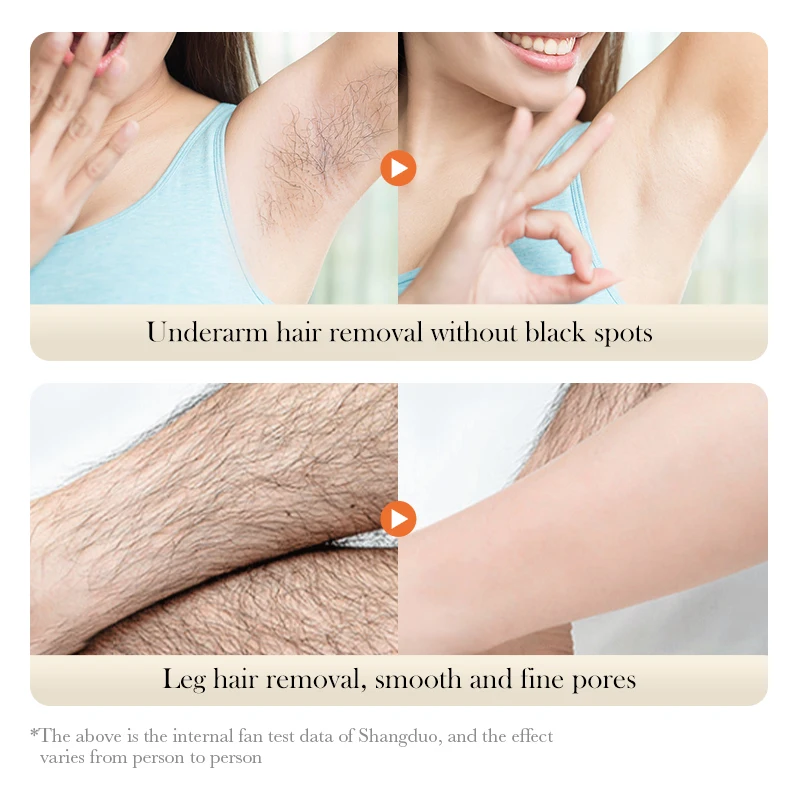 Private Label Natural Organic Herbal Full Body Painless Sensitive Skin Hair Removal Instant Whitening Hair Remover Cream