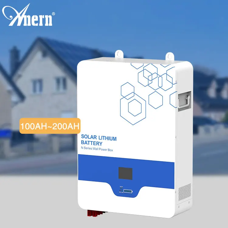 Anern 12 volt lithium battery 200 amp Lifepo4 lithium battery charger controller