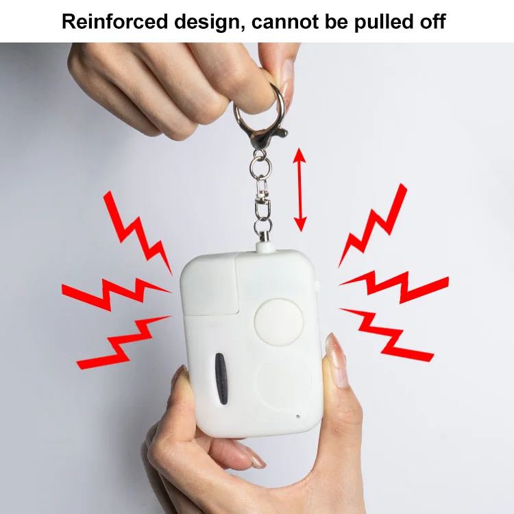 Stay Safe and Confident Anywhere Personal Alarm LED Keychain Flashlight with Loud Siren and perfume atomizer bottle