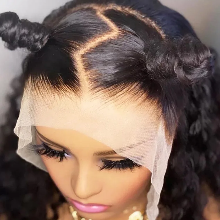 Straight Human Hair Wigs Swiss Closure Lace  Front Lace Frontal Wig Bone Straight Human Hair Wigs For Black Women