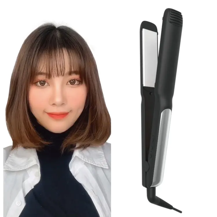 450 F Private label lcd display MCH heating high temperature ceramics professional hair straightener titanium flat iron