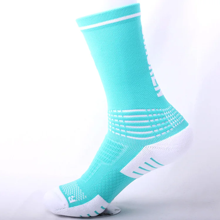 OEM cotton mens sport socks stockings high quality wholesale China factory can custom socks logo crew jacquard socks