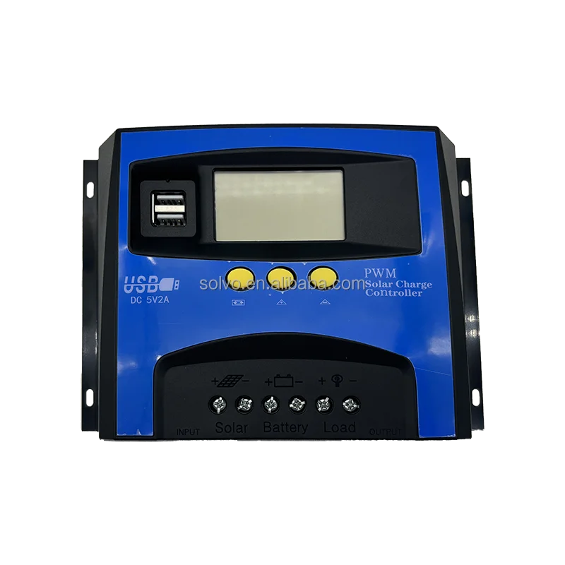 10A 20A 30A 40A 50A 60A 12V 24V USB умный регулятор батареи PWM контроллер солнечного заряда