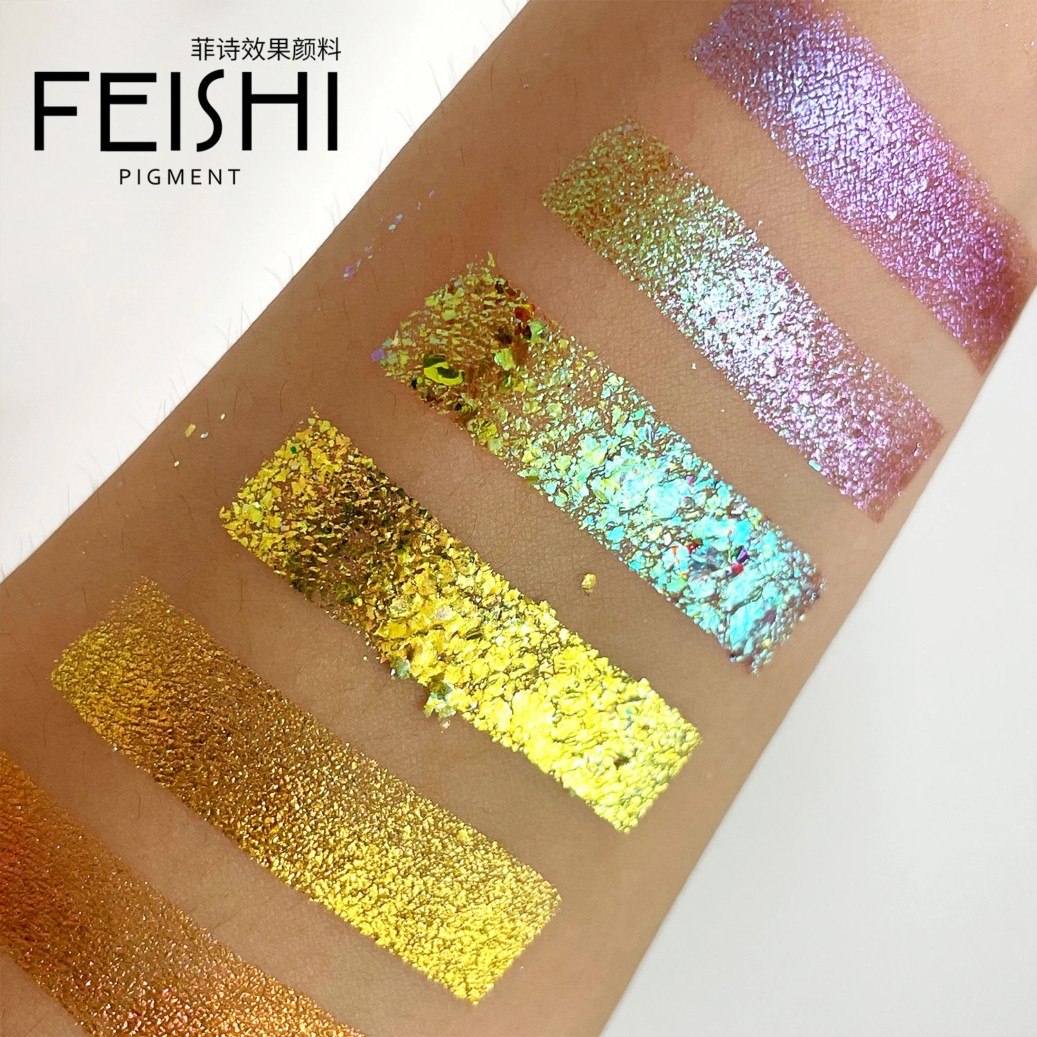 FEISHI Sparkle chameleon multichrome hypershift pigment powder for eye makeup