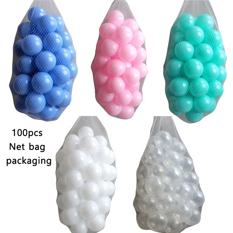 
High Quality Kids Plastic Toy Macaron series color size 5.5cm Baby Water Pool Ocean Wave Ball 