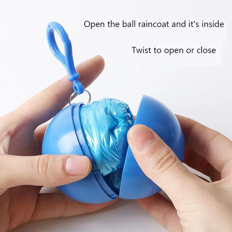 Disposable Raincoat Portable Rain Ball Outdoor Mountaineering Fishing Poncho Adult Universal Drifting Raincoat