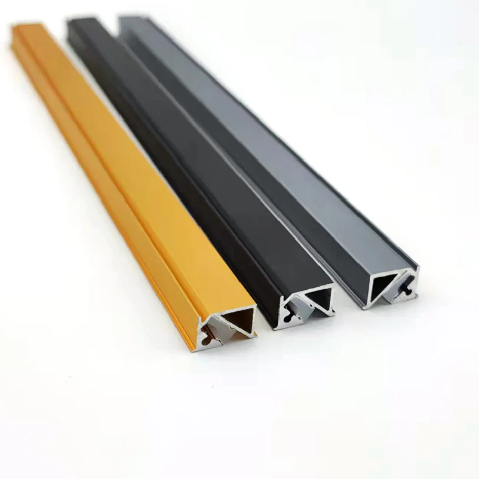 Factory OEM black aluminium profile ledstrip t6030 led extrusion profile trimless aluminum